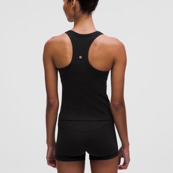 EUC Size 4 lululemon Align™ Waist-Length Racerback Tank Top in Black - Picture 2 of 3